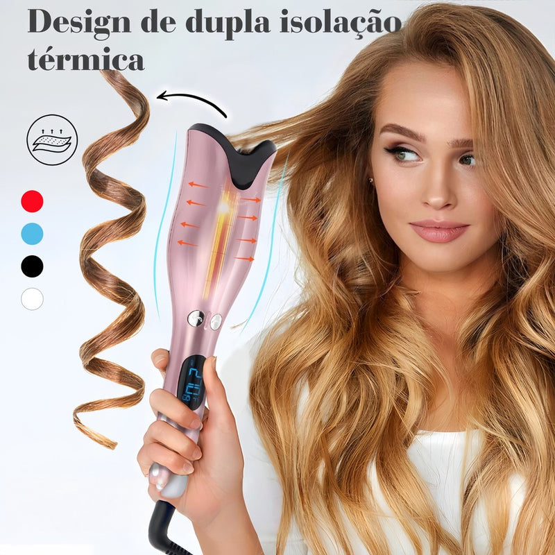 Modelador De Cachos Com Display LCD de Temperatura