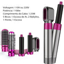 Escova Secadora Alisadora 5 em 1