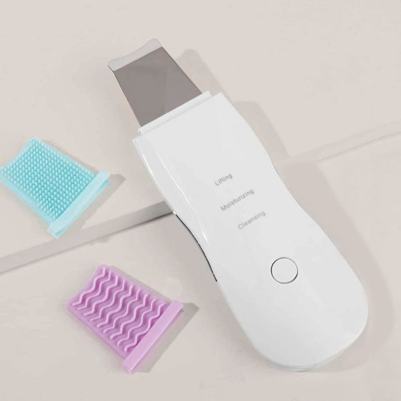 Aparelho de Peeling Esfoliante Ultrassônico Limpeza Facial Profunda