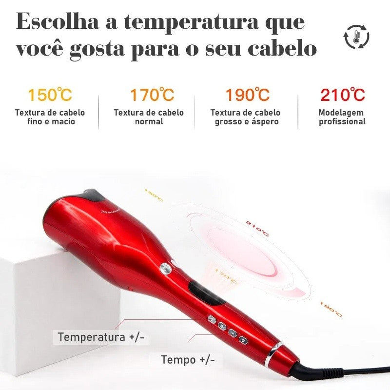 Modelador De Cachos Com Display LCD de Temperatura