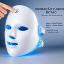 Máscara LED Facial 7 em 1 – Fototerapia Estética, Rejuvenescimento e Antiacne