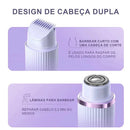 Depilador Elétrico Feminino Recarregável  Navalha Dupla